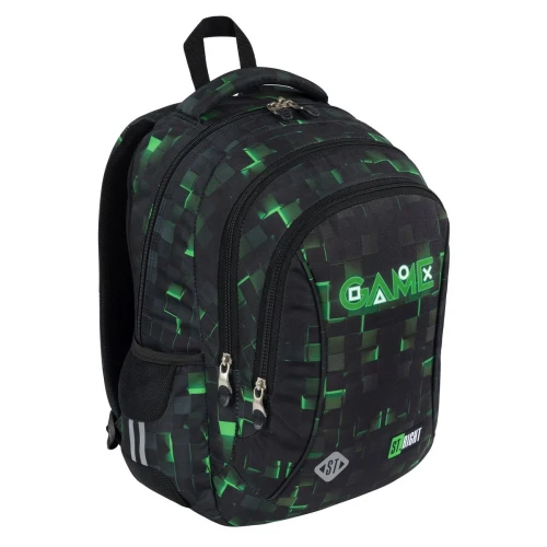 Plecak GREEN GAME 3-KOMORY St.Right (BP-77)
