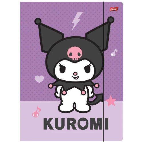 Teczka kartonowa na gumkę Kuromi A4 różne Unipap
