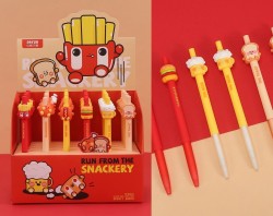 Długopis żelowy FAST FOOD niebieski 0,5mm (ZF3511)