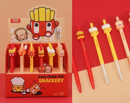 Długopis żelowy FAST FOOD niebieski 0,5mm (ZF3511)