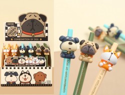 Długopis żelowy DOG niebieski 0,5mm (ZF7671)