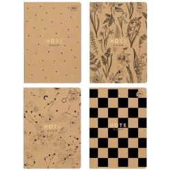 Zeszyt KRAFT A5 60k. 70g krata Interdruk (ZEA560#)