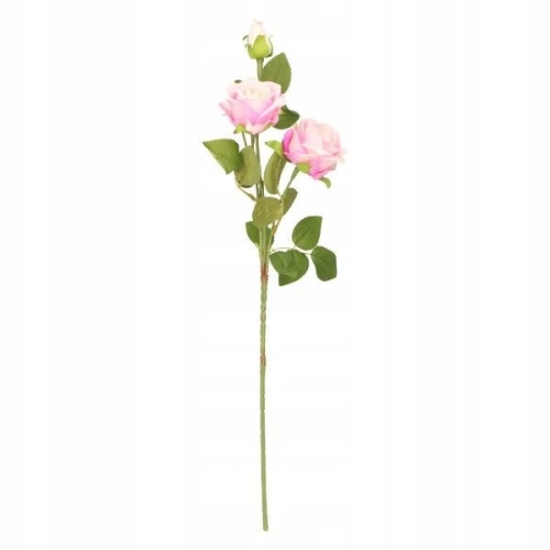 Kwiaty róża 3 szt. 60cm różowa Home And Garden (0979)