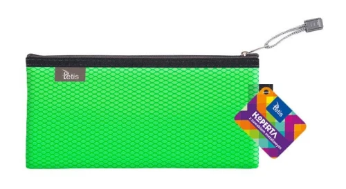 Teczka plastikowa na suwak z suwakiem zielony [mm:] 240x120 Tetis (BT609-Z)