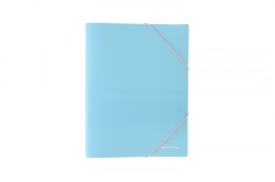 Teczka plastikowa na gumkę A4 niebieski Berlingo (352606)