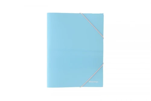 Teczka plastikowa na gumkę A4 niebieski Berlingo (352606)