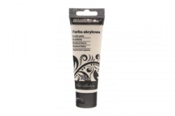 Farba akrylowa perłowy kolor: perłowy biały 75ml Flamingo Line (175)