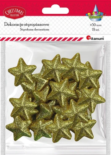 Ozdoba styropianowa Craft-Fun Series gwiazdki Titanum (23YX0326-2(GOLD))