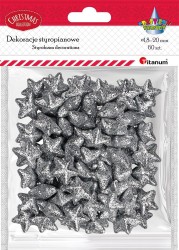 Ozdoba styropianowa Craft-Fun Series gwiazdki Titanum (23YX0326-3(SILVER))