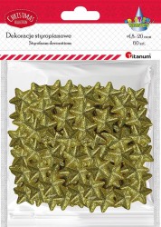Ozdoba styropianowa Craft-Fun Series gwiazdki Titanum (23YX0326-3(gold))