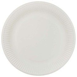 Talerz jednorazowy okrągły papier śr. 230mm 10 szt Arpex (DE0162)