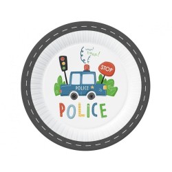 Talerz jednorazowy Police papier śr. 230mm 6 szt Godan (PW-TPO9)
