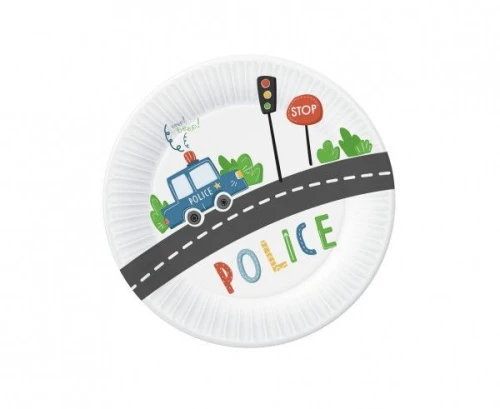 Talerz jednorazowy Police papier śr. 180mm 6 szt Godan (PW-TPO7)