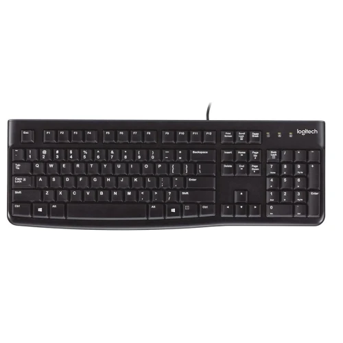 Logitech klawiatura K120 | przewodowa | USB | black