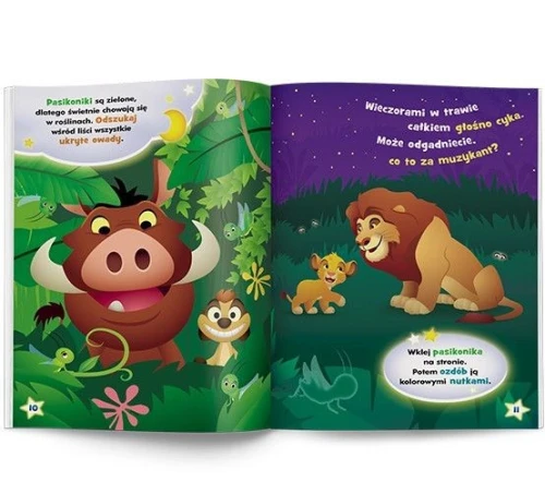 Książka dla dzieci Disney Maluch. Pstryk! Co widać nocą? Ameet (GLO - 9201)