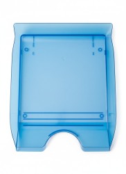 Szuflada na dokumenty na dokumenty przeźroczysta niebieska a4 niebieski przezroczysty plastik [mm:] 297x210 Durable (1701674540)