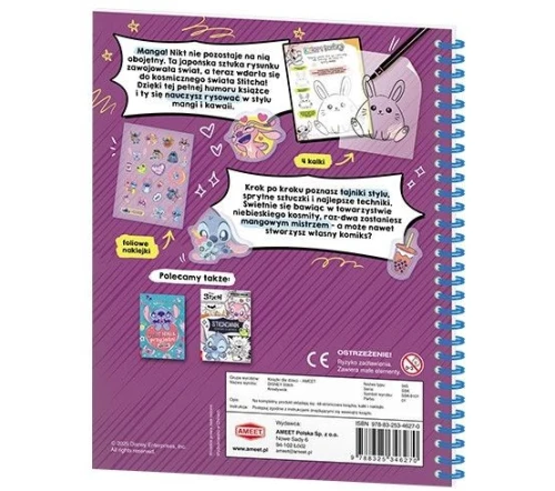 Książka dla dzieci Stitch. Kreatywnik Ameet (SSK 9101)