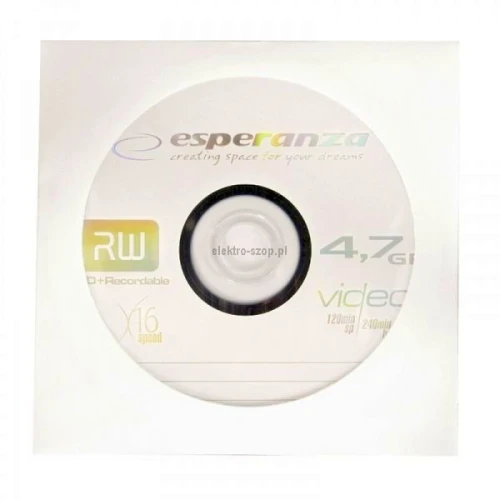 Płyta DVD+R Esperanza 4,7GB x 16 w kopercie (1120)