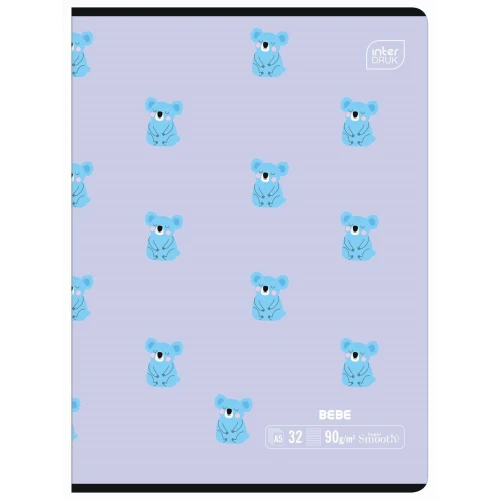 Zeszyt BEBE KIDS A5 32k. 90g trzy linie Interdruk
