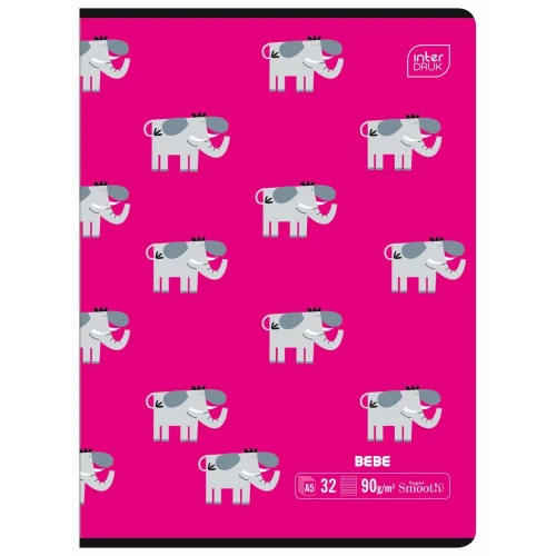 Zeszyt BEBE KIDS A5 32k. 90g trzy linie Interdruk