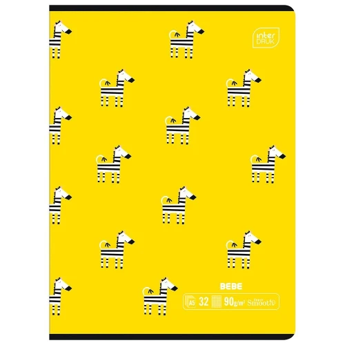 Zeszyt BEBE KIDS A5 32k. 90g krata Interdruk