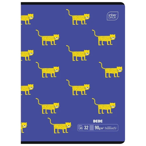 Zeszyt BEBE KIDS A5 32k. 90g krata Interdruk