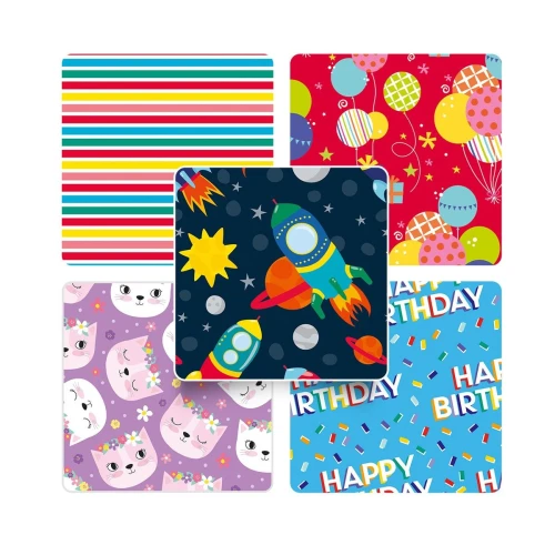 Papier ozdobny Happy Birthday Kids mix [mm:] 700x10000 Interdruk