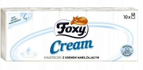 Chusteczki higieniczne CREAM 10 szt Foxy