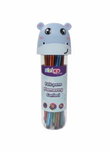 Flamaster HIPOPOTAM 12 kol. Strigo (SSC477)