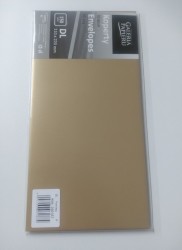 Koperta pearl złoty P DL złoty Galeria Papieru (280157) 10 sztuk