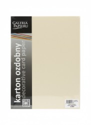 Papier ozdobny (wizytówkowy) iceland A4 kremowy 250g Galeria Papieru (200602)