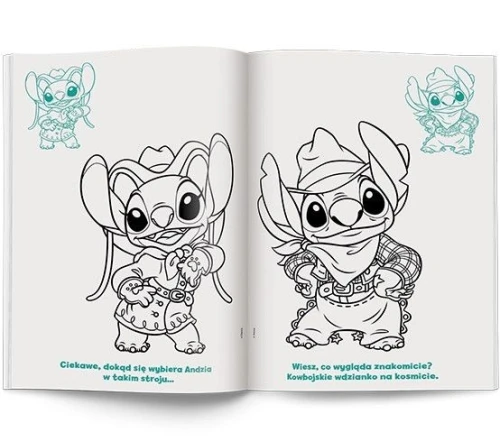 Książka dla dzieci Stitch. Kolorowanka z Naklejkami Ameet (NA 9141)