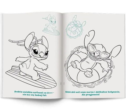 Książka dla dzieci Stitch. Kolorowanka z Naklejkami Ameet (NA 9141)