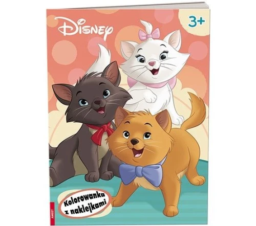 Książka dla dzieci Disney. Kolorowanka z Naklejkami Ameet (na 9140)