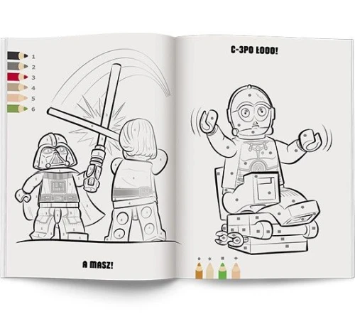 Książka dla dzieci LEGO® Star Wars™. Kolorowanka według kodu Ameet (KKO 6301)