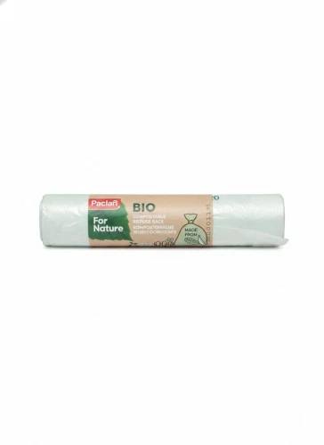 Worki na śmieci kolor: zielona jasna 70L 6 szt Paclan (P150140)