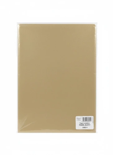 Papier ozdobny (wizytówkowy) pearl A4 złoty 135g Galeria Papieru (206214)