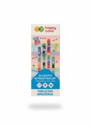 Długopis wymazywalny tabliczka mnożenia HA 4120 02TM-3 wkład niebieski 0,5mm Happy Color