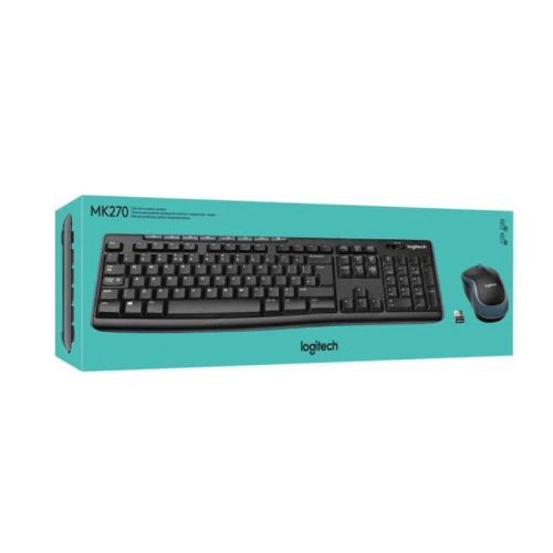 Logitech zestaw klawiatura + mysz MK270 | USB | bezprzewodowa