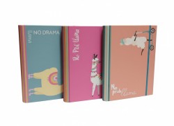 Teczka kartonowa na gumkę 4cm NO PROBllama B4 mix VauPe (310/96)