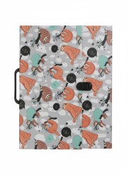 Teczka kartonowa na klips LENIWCE t0122 Z RĄCZKĄ B4 mix Penmate (TT9238)