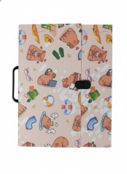 Teczka kartonowa na klips KAPIBARA PLAŻA t0119 Z RĄCZKĄ B4 mix Penmate (TT9235)