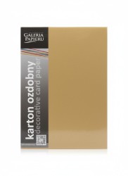 Papier ozdobny (wizytówkowy) pearl A4 ZŁOTY 210g Galeria Papieru (205454)