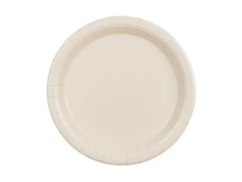 Talerz jednorazowy beżowe papier śr. 230mm 6 szt Partydeco (TPP102-013)