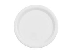 Talerz jednorazowy białe papier śr. 230mm 6 szt Partydeco (TPP102-008)