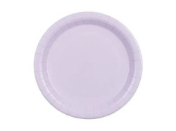Talerz jednorazowy lawenda papier śr. 230mm 6 szt Partydeco (TPP102-002)