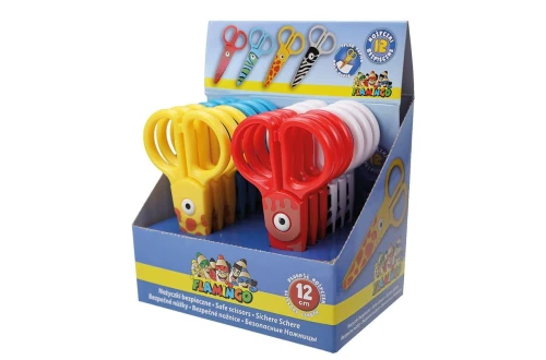 Nożyczki dla dzieci bezpieczne, wzory zwierzęce 12cm