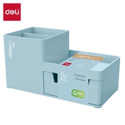 Przybornik na biurko Longreen niebieski niebieski plastik Argo (EZ419-BL)