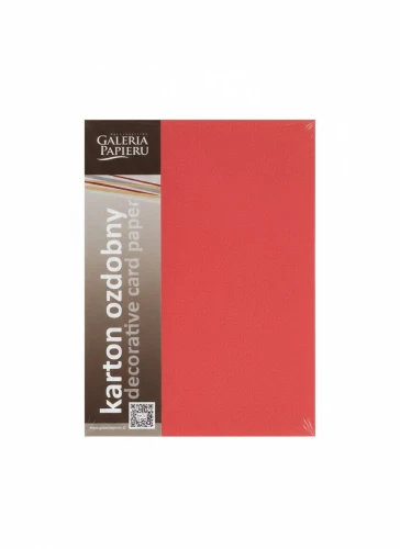 Papier ozdobny (wizytówkowy) Earth A4 czerwony 220g Galeria Papieru (204708)