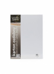 Papier ozdobny (wizytówkowy) pearl diamentowa A4 biały 210g Galeria Papieru (205451)